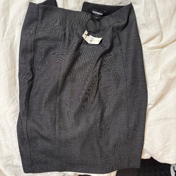 Express - Dark Grey Pencil Skirt, Size 00 - Picture 2 of 3